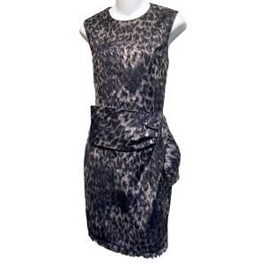 2B.Rych Metallic Houndstooth Sheath‎ Dress ~4